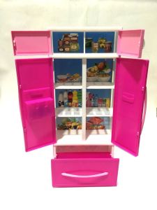 Modern Mutfak Seti 2 li Buzdolabı Ve Fırınlı Açılır Kapanır Kapak Pilli Işıklı Sesli Oyuncak