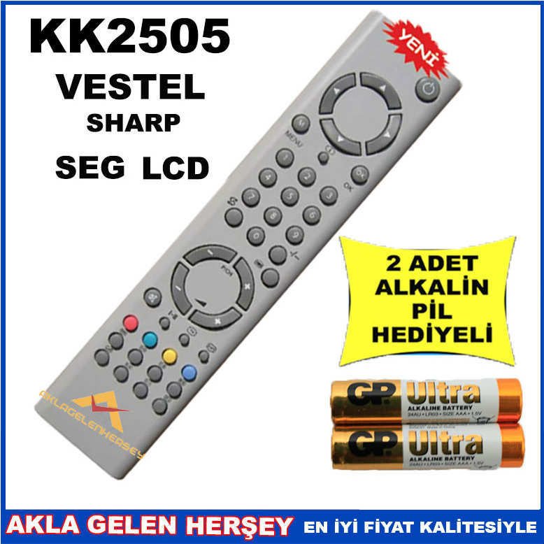 VESTEL LCD-PLAZMA TELEVİZYON KUMANDASI KK2505