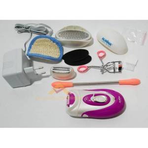 9 Parça Işıklı Şarjlı Profesyonel Epilasyon Aleti