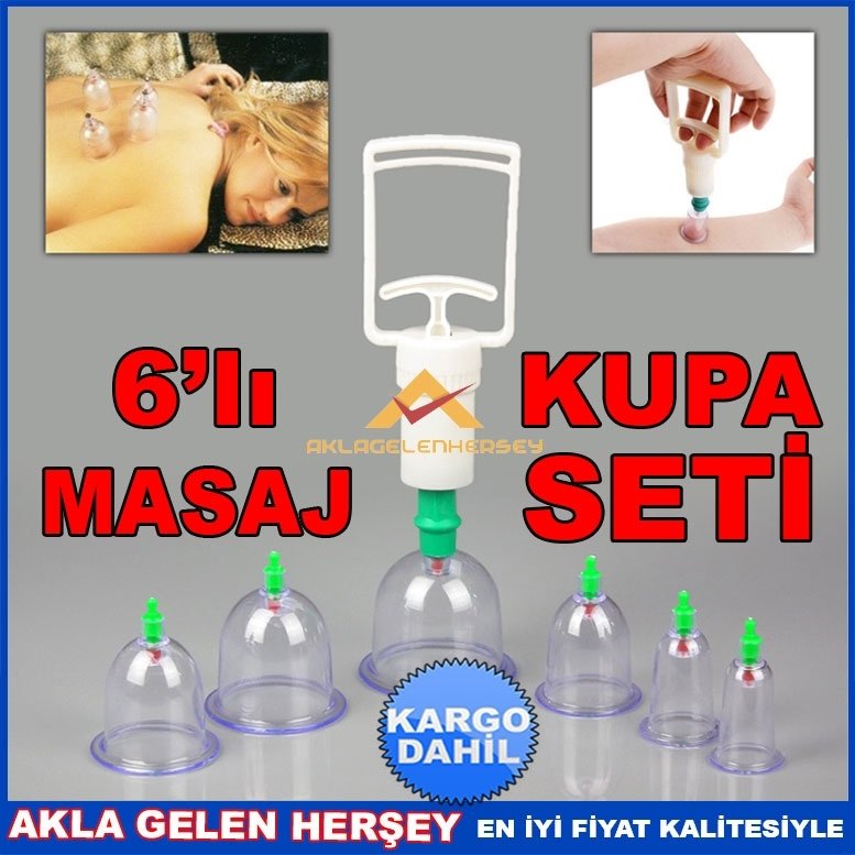 kargo dahil BÜYÜKTEN KÜÇÜĞE TAMSET 6'lı VAKUMLU BARDAK ÇEKME