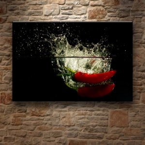 NEŞELİ BİBERLER 7 değişen ölçü ORİJİNAL KANVAS TABLO