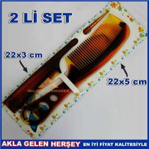 KREPE TARAĞI İLE KALIN VE İNCE UÇLU İKİLİ SET 
