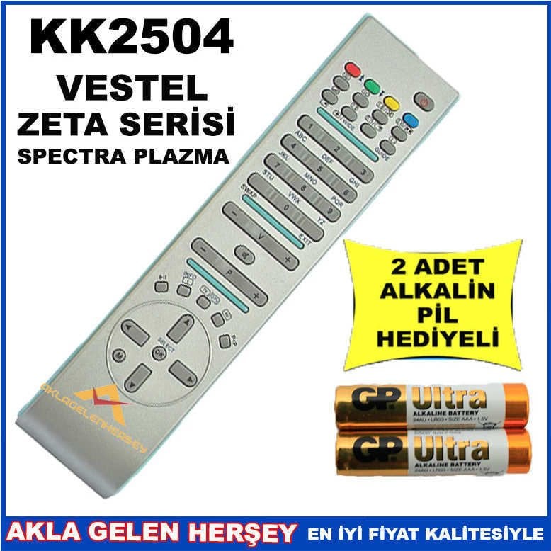 VESTEL LCD-PLAZMA TELEVİZYON KUMANDASI KK2504
