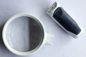 Profesyonel büyüteç 2 Lensli,çift cam mercek 5X LED IŞIKLI BÜYÜTEÇ çıkabilir sap portable lüp mercek