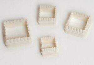 PD3302 Suncook 2 Taraflı 4 Lü Kare Plastik Bisküvi Kalıbı