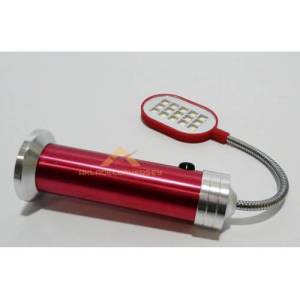 15 Led Metal Gövdeli Oynar Başlı Çok Amaçlı Fener