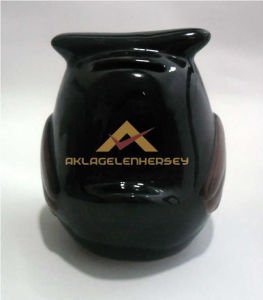 BAYKUŞ MODELLİ PARA ALMA HAZNELİ SERAMİK KUMBARA