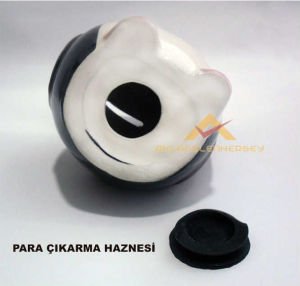 BAYKUŞ MODELLİ PARA ALMA HAZNELİ SERAMİK KUMBARA