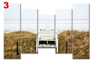 ISKELE DENIZ 7 STİL 5 PARÇALI KANVAS TABLO