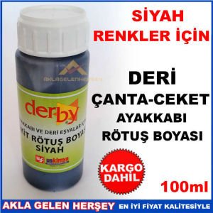 SİYAH RENK ÇANTA CEKET AYAKKABI RÖTUŞ BOYASI -2