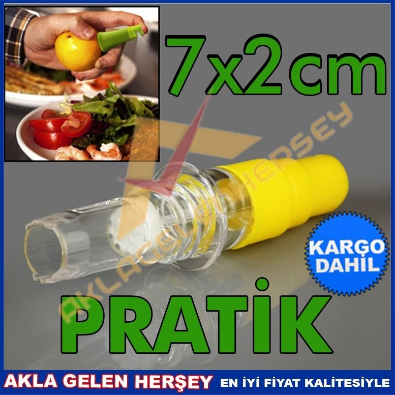 Ücretsiz Kargo FREE COOK 7cm KAPAKLI PRATİK LİMON SPREYİ