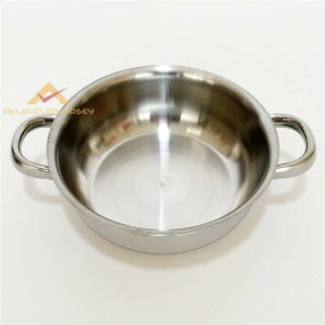 17.5x6 CM KAPAKLI KULLANIŞLI ÇELİK TENCERE