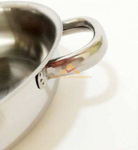 17.5x6 CM KAPAKLI KULLANIŞLI ÇELİK TENCERE