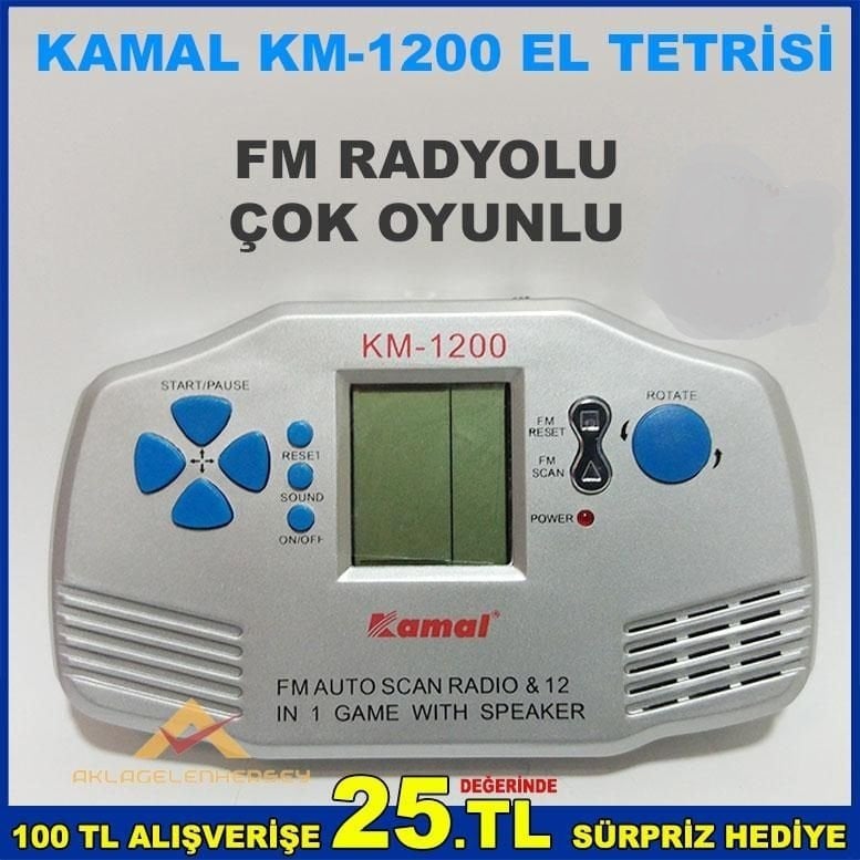 AUTOSCAN FM RADYOLU ÇOK OYUNLU EL TETRİSİ