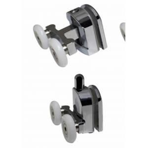 Duşakabin Tekerlek Takımı 2li Rulman Seti Cam Duş Kabin Tekerleği Süper 1.Plastik Kromaj Metal Ayak