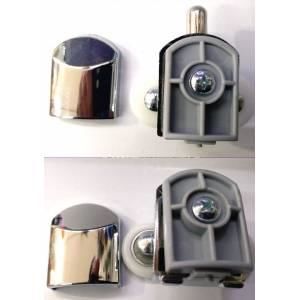 Duşakabin Tekerlek Takımı 2li Rulman Seti Cam Duş Kabin Tekerleği Süper 1.Plastik Kromaj Metal Ayak