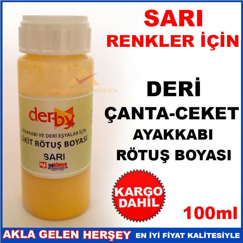SARI RENK ÇANTA CEKET AYAKKABI RÖTUŞ BOYASI -2