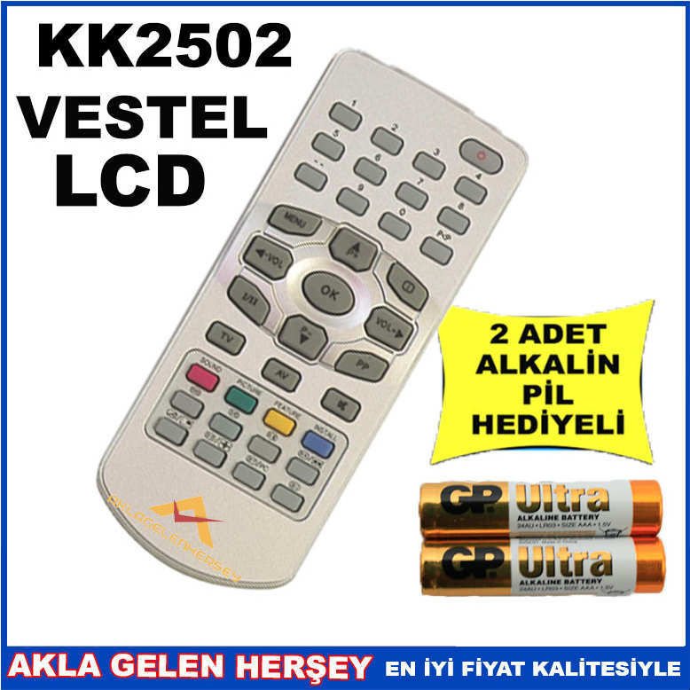 VESTEL LCD-PLAZMA TELEVİZYON KUMANDASI KK2502