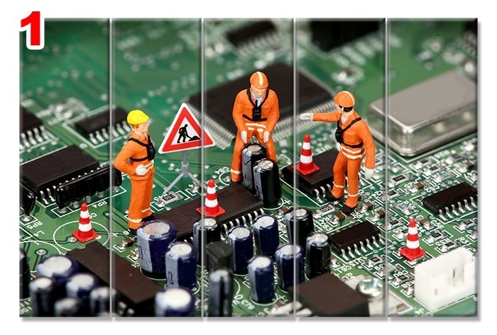 ISCILER ANAKARTTA 7 STİL 5 PARÇALI KANVAS TABLO