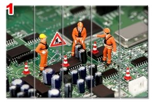 ISCILER ANAKARTTA 7 STİL 5 PARÇALI KANVAS TABLO