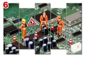 ISCILER ANAKARTTA 7 STİL 5 PARÇALI KANVAS TABLO