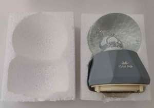 Işıklı Müzikli Püskürtmeli Kar Küresi Büyük Cam Fanusta TekTaşYüzük Romantik Çok Renkli Işık Show Harika Müzik