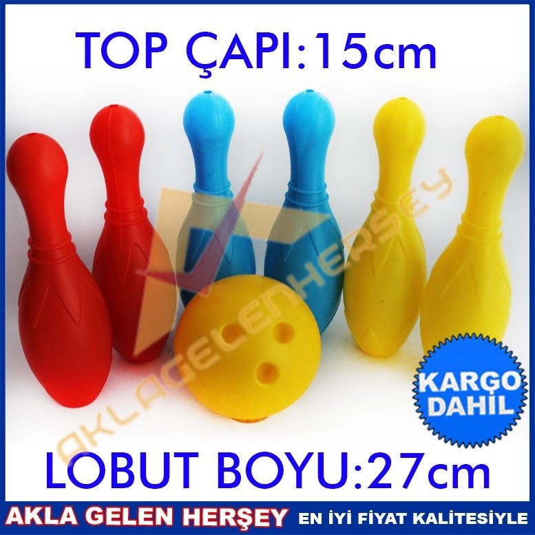Ücretsiz Kargo ÇOCUKLAR İÇİN 6 LOBUTLU BOWLİNG OYUNCAK TAKIMI