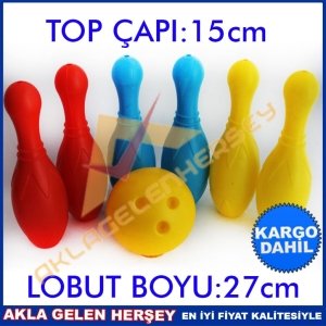 Ücretsiz Kargo ÇOCUKLAR İÇİN 6 LOBUTLU BOWLİNG OYUNCAK TAKIMI