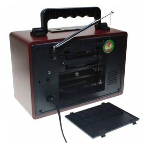 Klasik Ahşap Nostaljik Kemai MD-1802BT Radyo Bluetooth Hoparlör Ses Bombası Portatif Müzik Kutusu