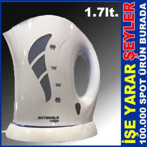 OTOMATİK KAPANAN 1,7lt SEVİYE GÖSTERGELİ KETTLE