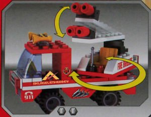 133 PARÇA MİNİ LEGO İTFAİYECİ ARAÇ VE EKİPMANI