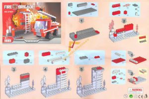 133 PARÇA MİNİ LEGO İTFAİYECİ ARAÇ VE EKİPMANI
