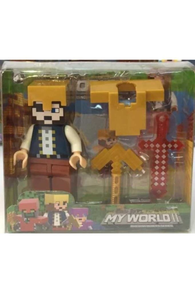 4 Parçadan Oluşan Minecraft Aksiyon Figür 3+ Yaş Üzeri İçin Uygundur