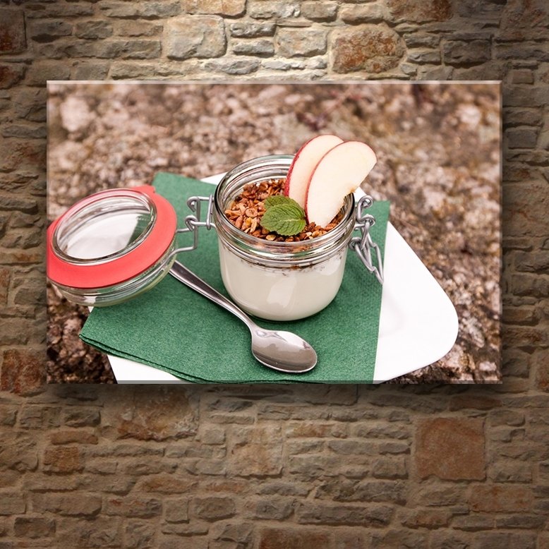MÜSLİ MEYVELİ 7 değişen ölçü ORİJİNAL KANVAS TABLO