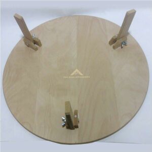 Oklava Hediyeli Ø80cm Katlanır Yufka Açma Tahtası MDF Ahşap Sofra Kaydırmaz Yüzeyle Tam Profesyonel