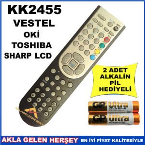 VESTEL-TOSHIBA LCD TELEVİZYON KUMANDASI KK2455