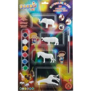 Bakbi Toys Bakbi Hayvanlar Alemi Yıkanabilir 3D Oyuncak Boyama Seti