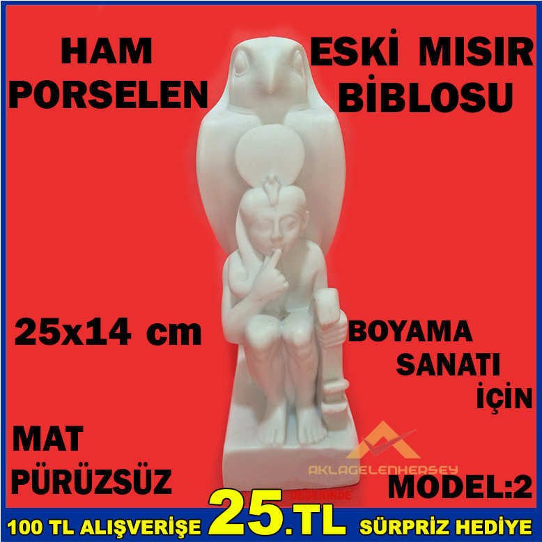 BOYAMA SANATI İÇİN PORSELEN ESKİ MISIR BİBLO-NO2