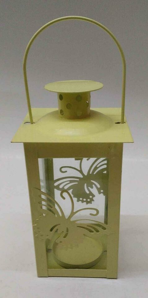 Metal Fener Mumluk Camı Var 16 Cm