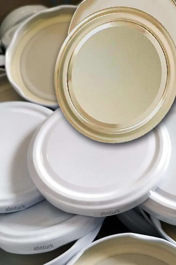 5 adet Cam Konserve BüyükBoy 102mm Kavanoz Kapağı Paslanmaz Metal 10cm Büyük Boy Cam Kavanozlar için