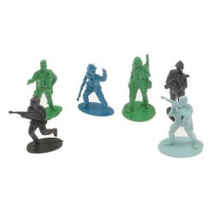 40 Adet Komando Asker Seti Mini Çoklu Savaş Seti Yükseklik 5.5 Cm