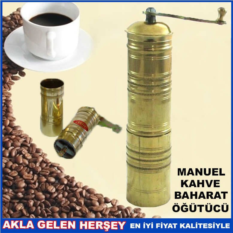 EL DEĞİRMENLİ DEKORATİF KAHVE VE BAHARAT ÖĞÜTÜCÜ