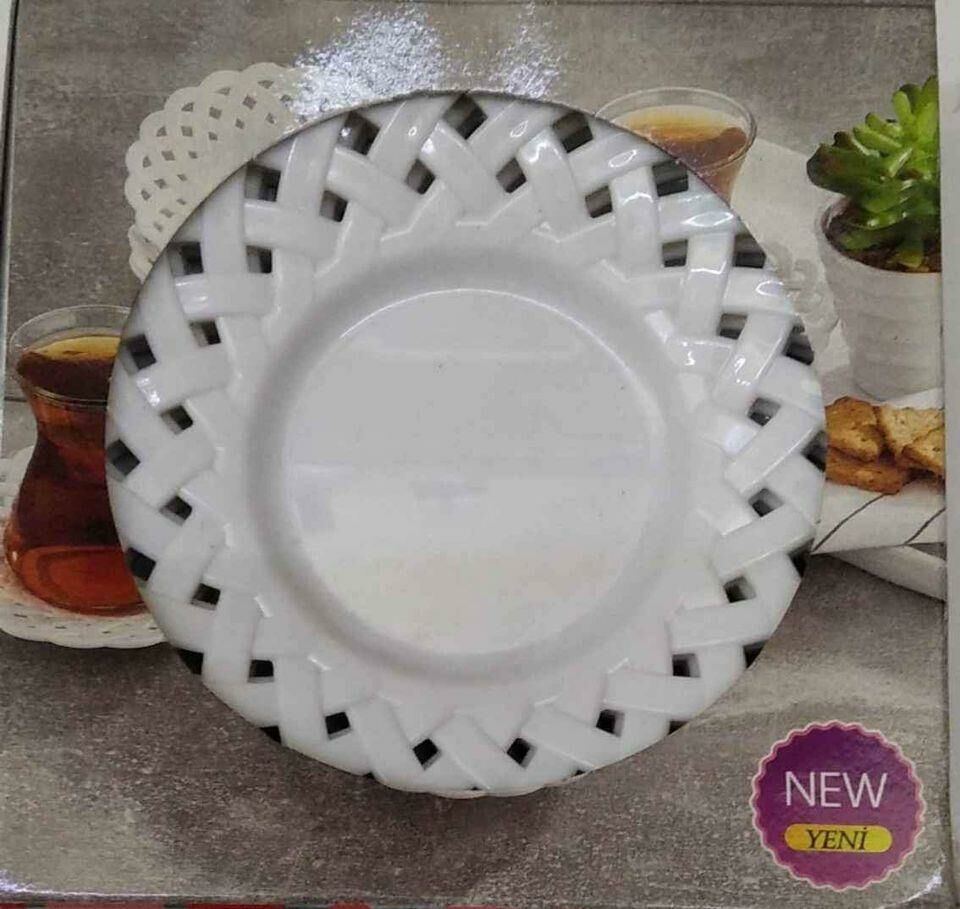 Furkan Plastik 6'lı Çay Tabağı F O4