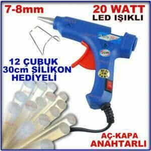 İnce Silikonlar İçin 20W Sıcak Silikon Tabancası Promasyon Seti