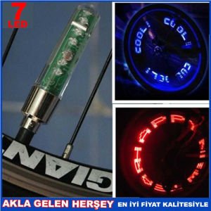 BİSİKLET TEKERLEĞİNDE YAZI YAZAN LED SİBOP IŞIĞI