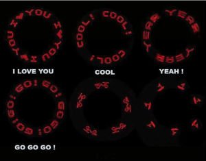 BİSİKLET TEKERLEĞİNDE YAZI YAZAN LED SİBOP IŞIĞI