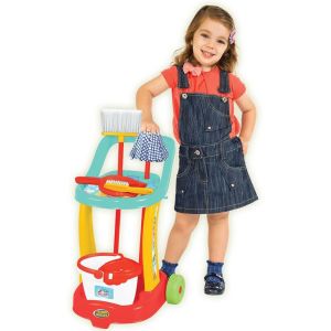 Candy Ken Oyuncak Temizlik Seti Arabası 9 Ana Parça +3 Yaş