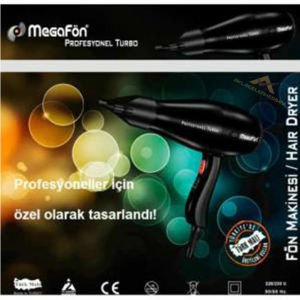 Johnson 3200 Megafön Turbo 220-240 Volt 2400 Watt Profesyonel Saç Kurutma Makinesi