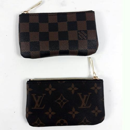 Metal fermuarlı özel deriden 14x9 cm unisex anahtarlık ve cüzdan