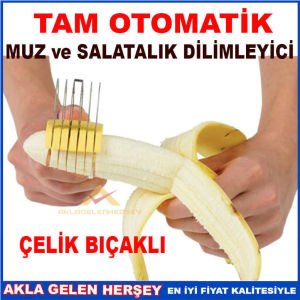 TAM OTOMATİK ÇELİK BIÇAKLI MUZ DİLİMLEYİCİ